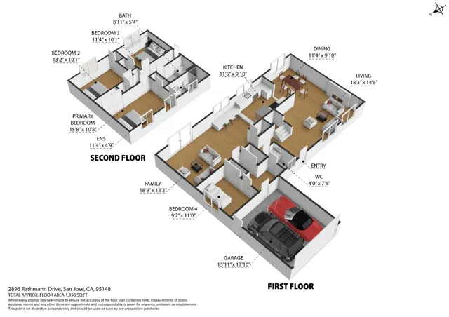 $1,788,000 | 2896 Rathmann Drive, San Jose, CA 95148