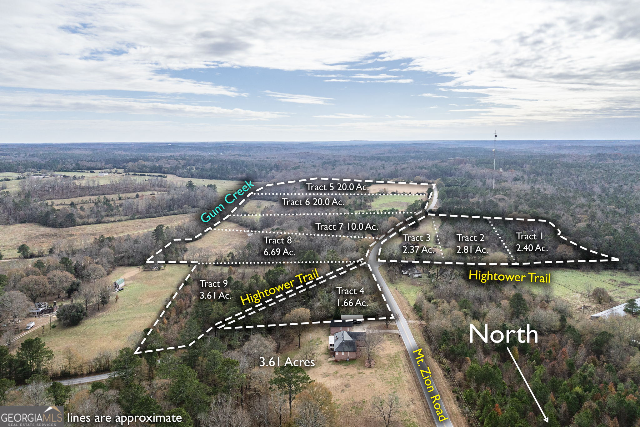 2804 Mt Zion Road Oxford, GA 30054 - Photo 4 of 4 a view of a lake with a city