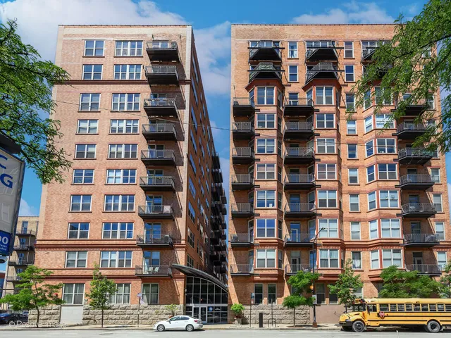 a front view of a building