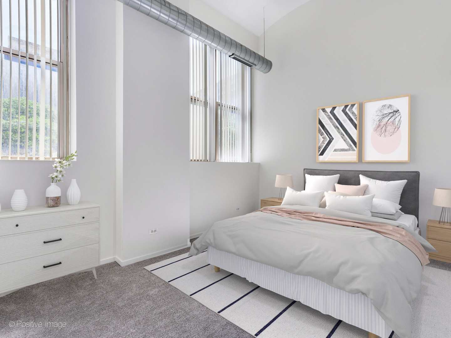 500 South Clinton Street, Unit 110 Chicago, IL 60607 - Photo 8 of 16 a bedroom with a bed and a window