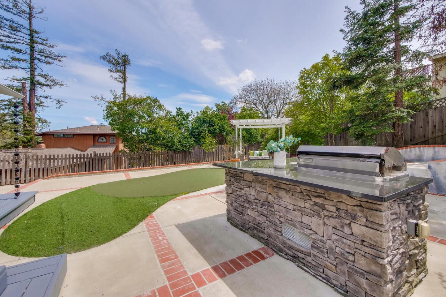 105 Terrace Road Walnut Creek, CA 94597 - Photo 43 of 47 a view of a backyard with a garden and plants