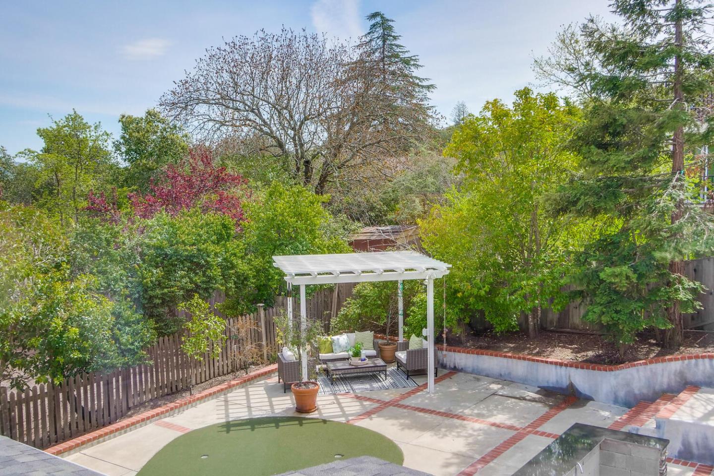 105 Terrace Road Walnut Creek, CA 94597 - Photo 47 of 47 a patio with hardwood table and chairs