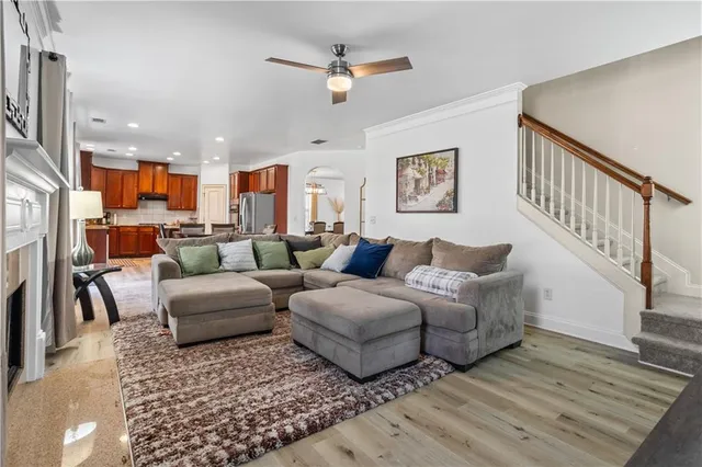 a bathroom with a shower and toilet