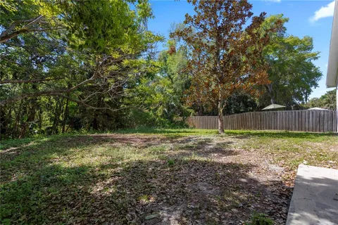 a backyard of a house