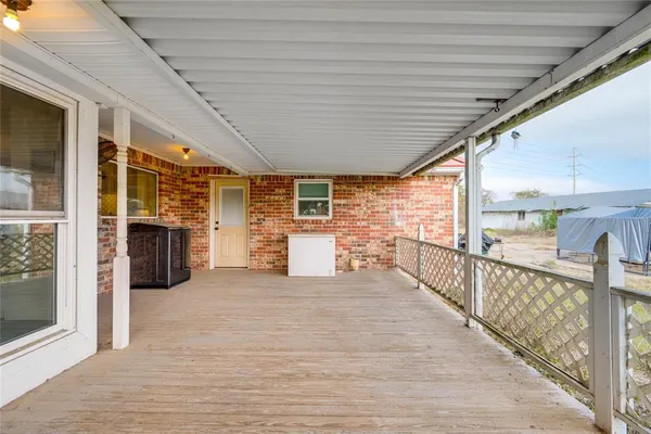 a view of outdoor space and deck