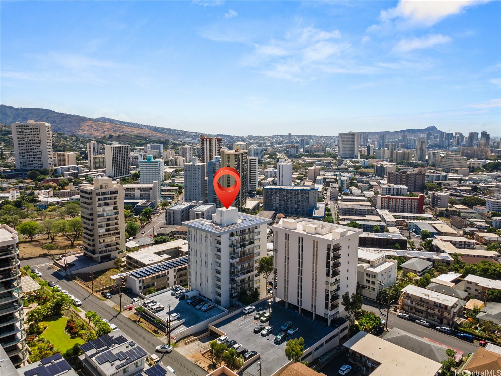 1069 Spencer Street, Unit 101 Honolulu, HI 96822 - Photo 13 of 19 an aerial view of a city