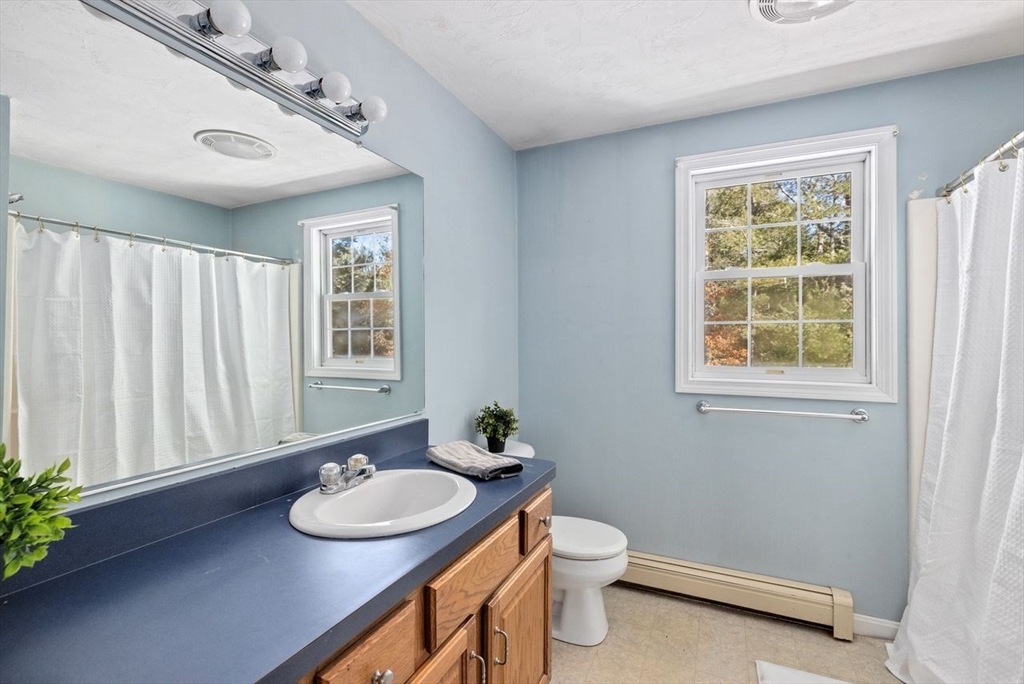 102 Haskell Ridge Road Rochester, MA 02770 - Photo 21 of 36 a bathroom with a sink a toilet and a mirror
