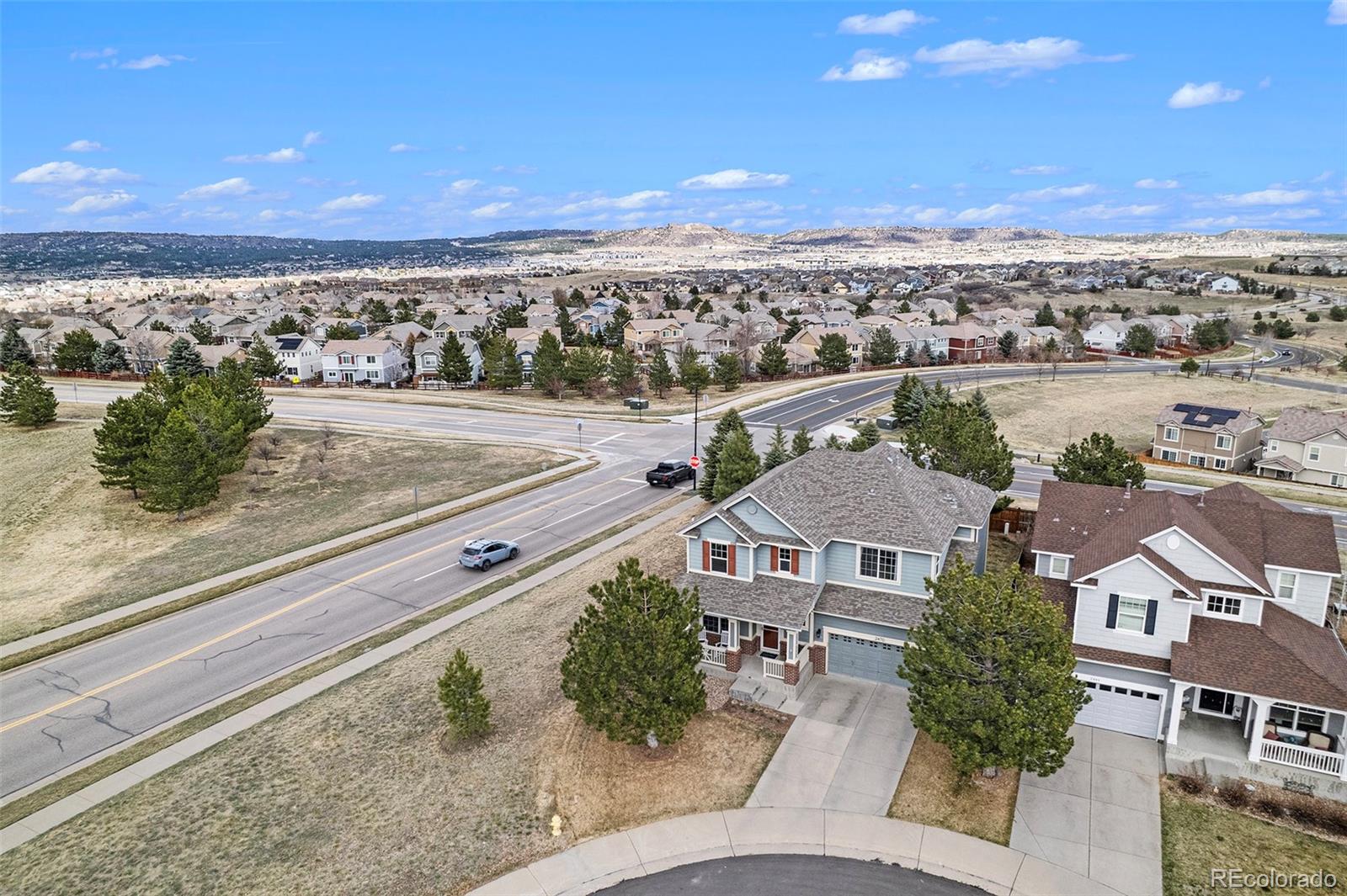 2470 Robindale Way Castle Rock, CO 80109 - Photo 36 of 42 an aerial view of multiple houses