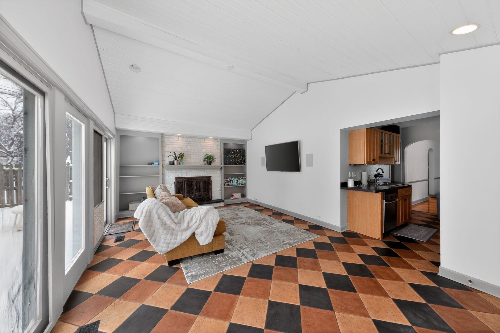 521 Deerfield Road Deerfield, IL 60015 - Photo 12 of 30 a view of a bedroom with a bed and glass door