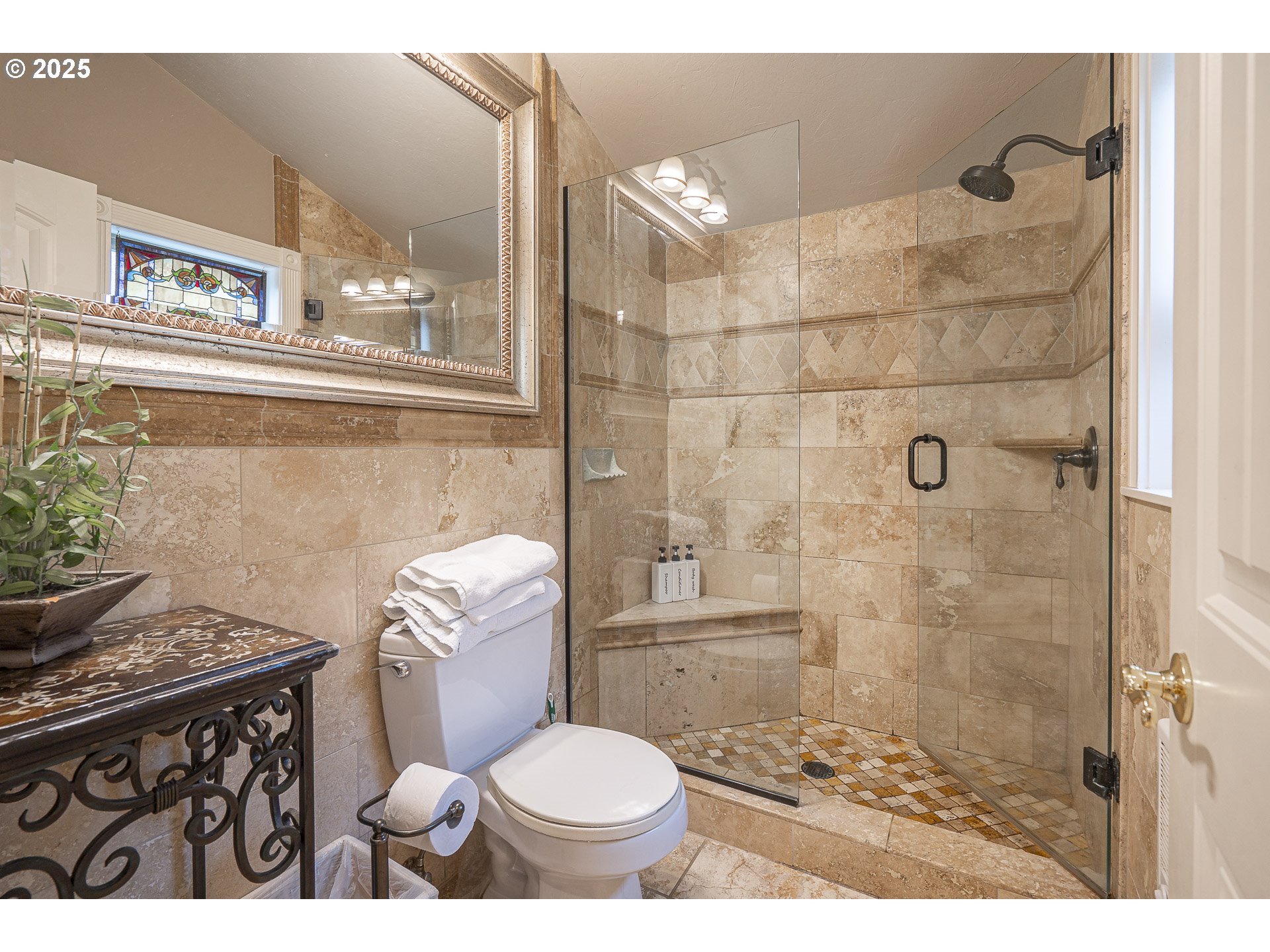 2325 Southwest Bard Loop Lincoln City, OR 97367 - Photo 19 of 28 a bathroom with a sink toilet and shower