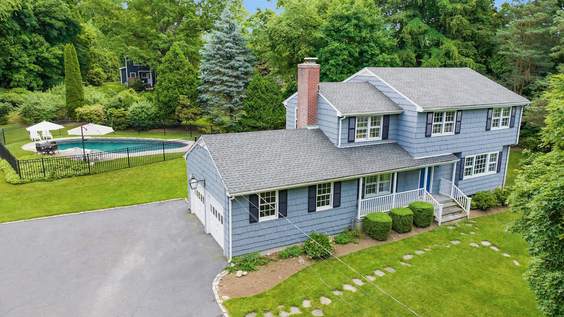 10 Wilson Ridge Road East Darien, CT 06820 - Photo 5 of 25 an aerial view of a house