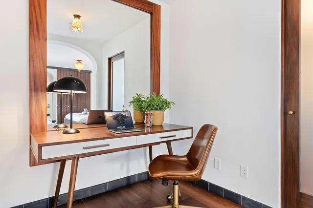 a very nice looking room with furniture