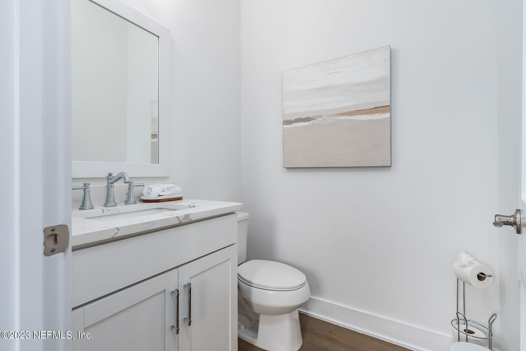 57 Topside Dr. St. Johns, FL 32259 - Photo 40 of 46 a bathroom with a sink toilet and vanity