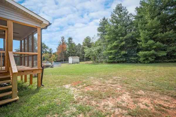 a view of a room with rack on the wall