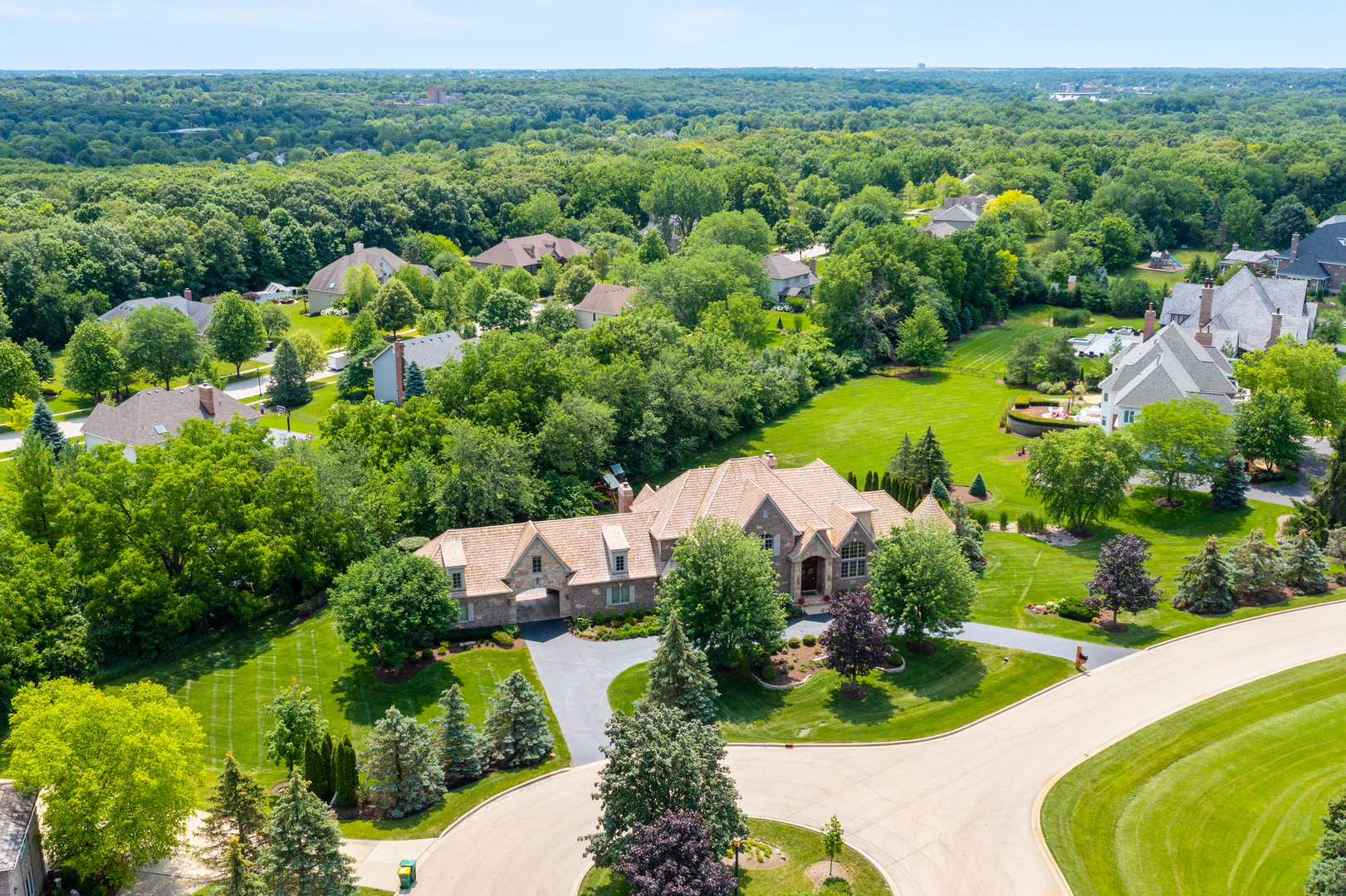 5N211 Wilton Croft Road St. Charles, IL 60175 - Photo 54 of 55 an aerial view of a house with mountain view