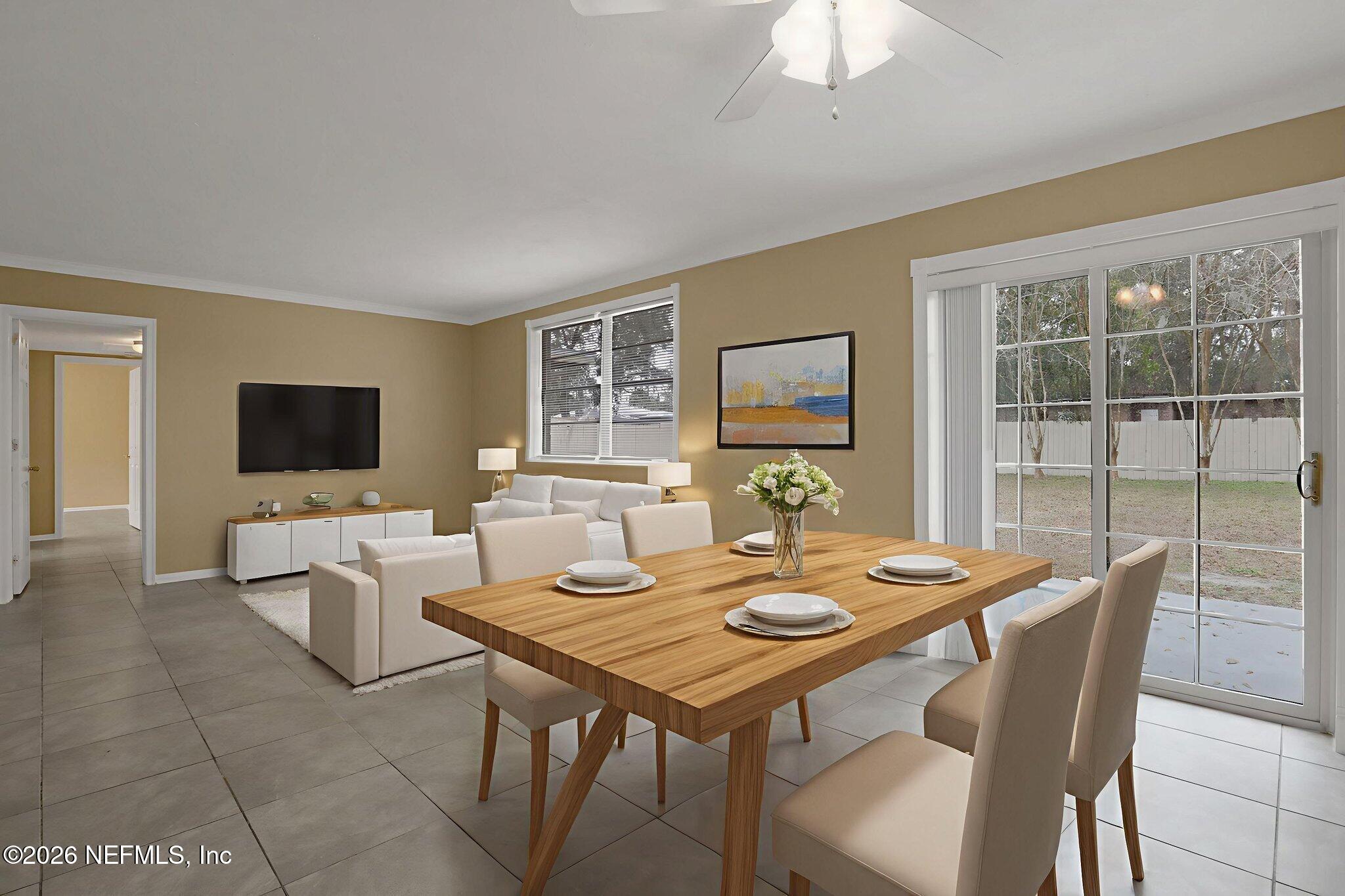 910 Nightingale Road Jacksonville, FL 32216 - Photo 8 of 41 LIVING ROOM - VIRTUALLY STAGED