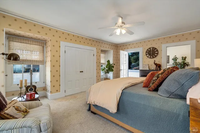 a kitchen with a potted plant on the counter
