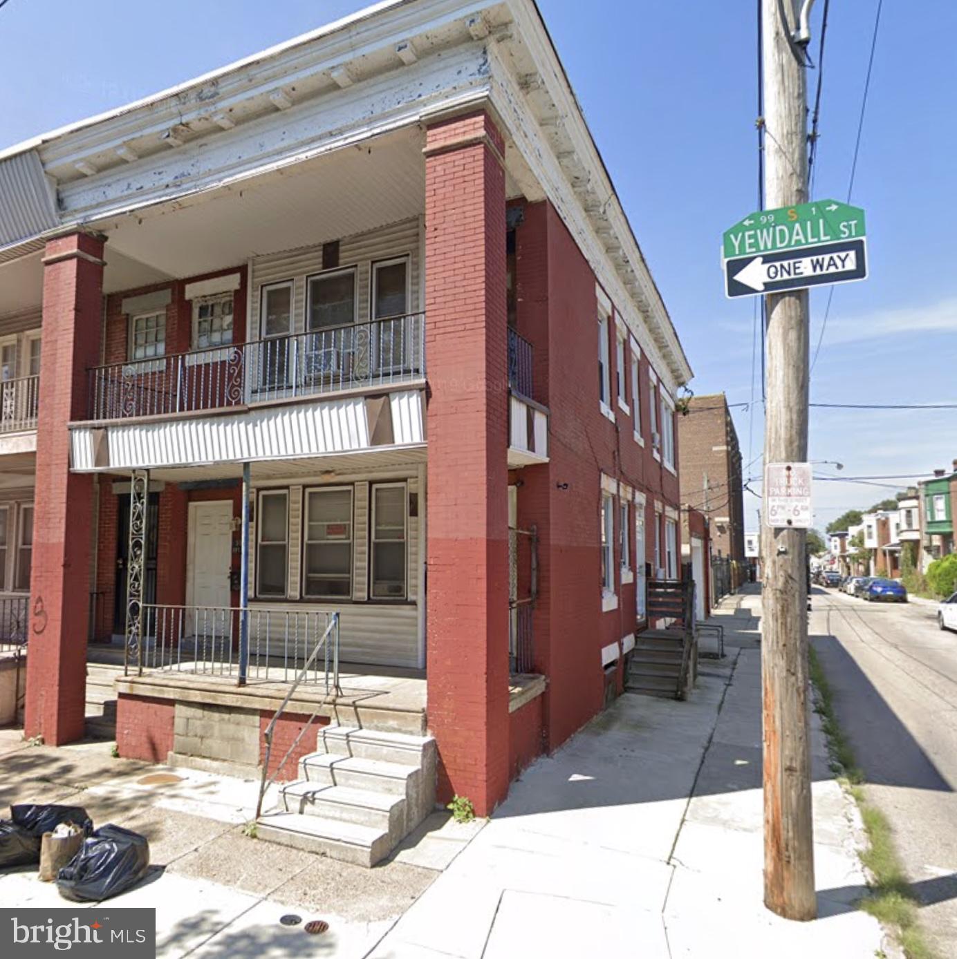 a view of a building with a outdoor space