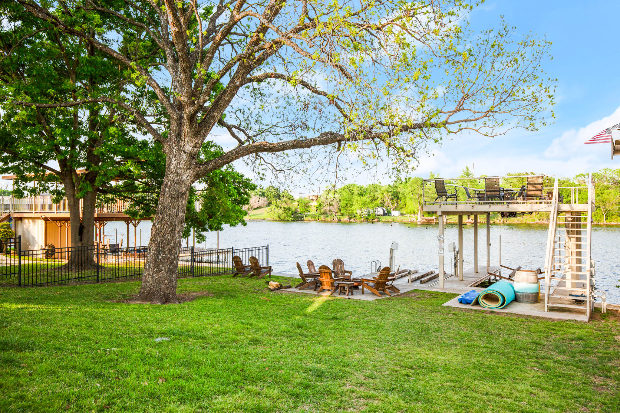 508 Riverside Drive Kingsland, TX 78639 - Photo 3 of 39 a view of a lake with houses
