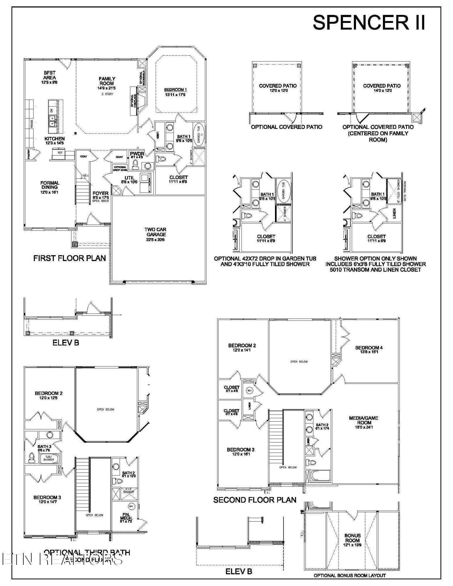1894 Hickory Reserve Road Knoxville, TN 37932 - Photo 12 of 12 Spencer II Floorplan Revised 12.08.22