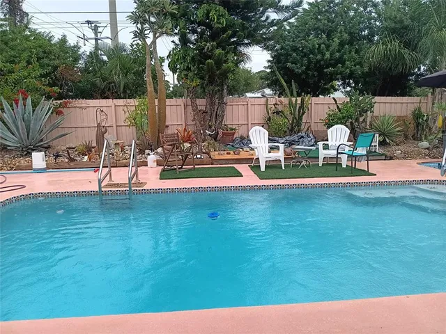 a view of outdoor space yard deck and outdoor kitchen