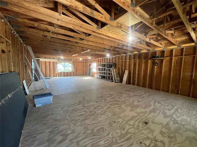 a view of storage and utility room