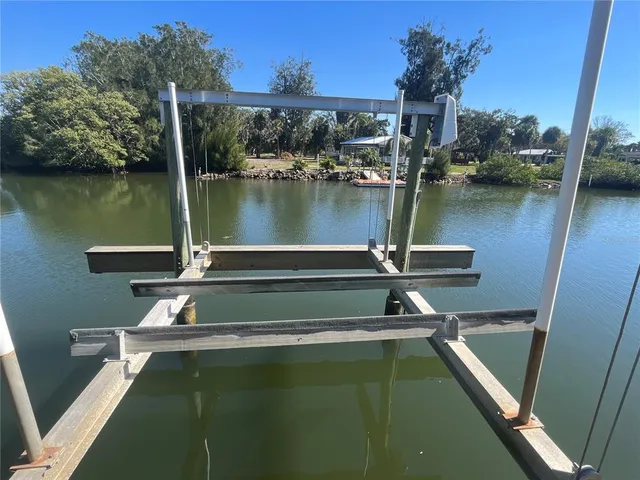 a lake view with a garden