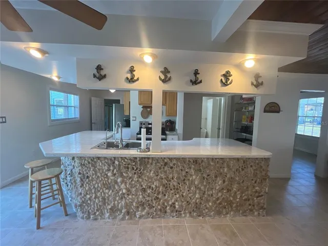 a view of a counter top space