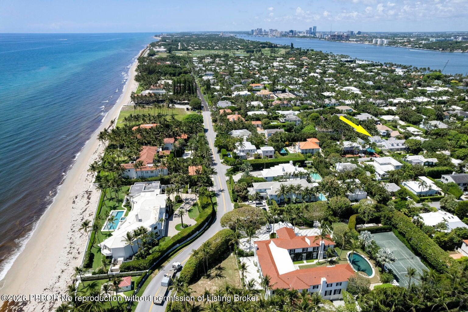 222 Monterey Road Palm Beach, FL 33480 - Photo 50 of 56 Aeriial South of Home