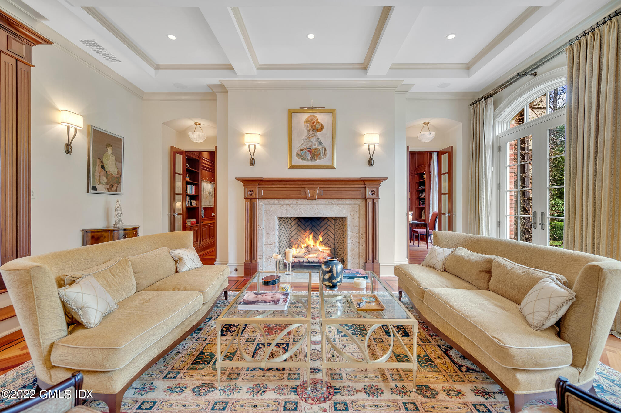 19 French Road Greenwich, CT 06831 - Photo 3 of 32 a living room with furniture fireplace and window