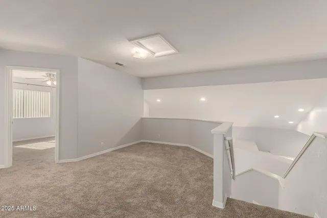 an empty room with a natural light