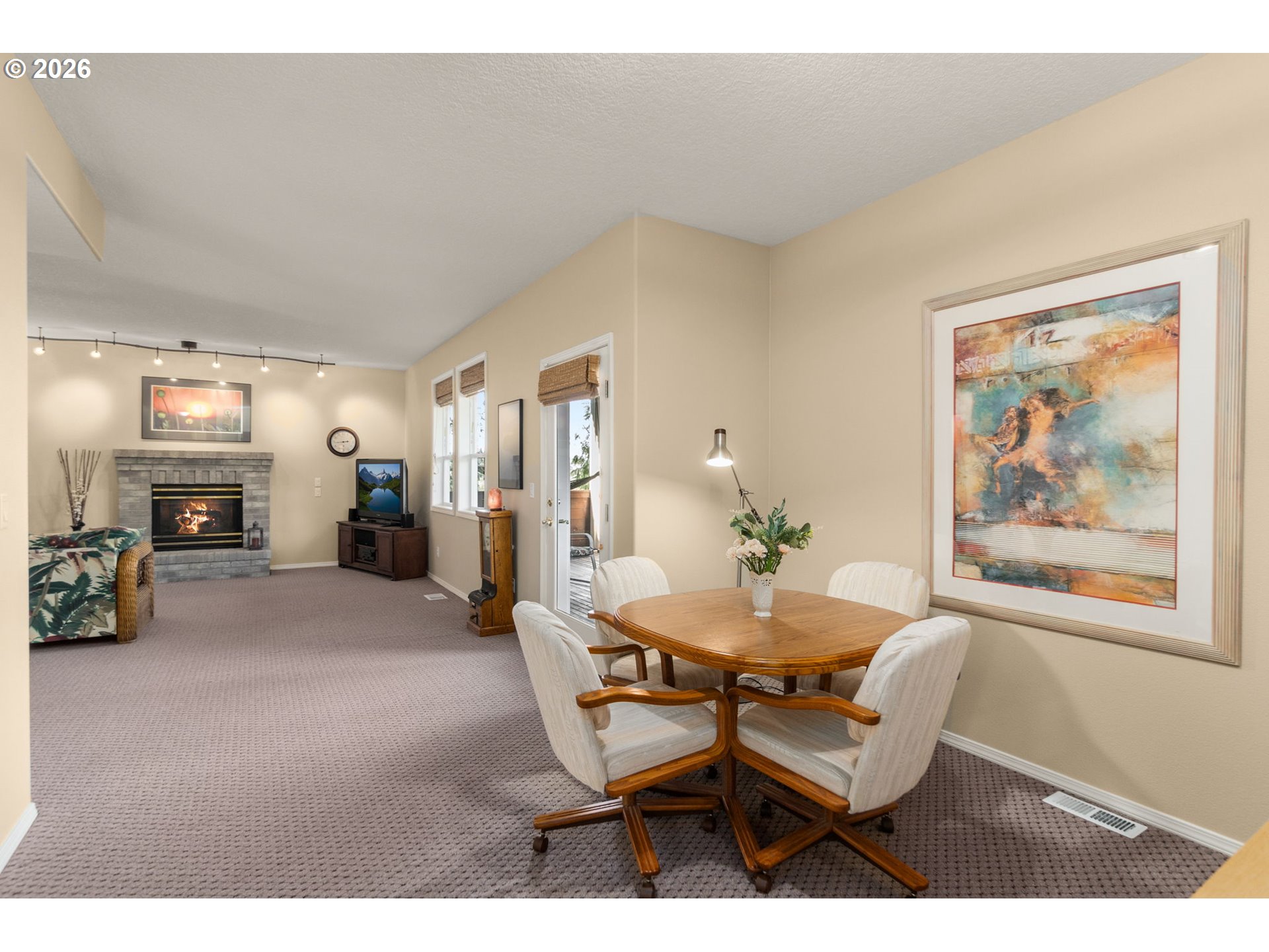 9625 Northwest Fleischner Street Portland, OR 97229 - Photo 33 of 39 a dining room with furniture and large windows