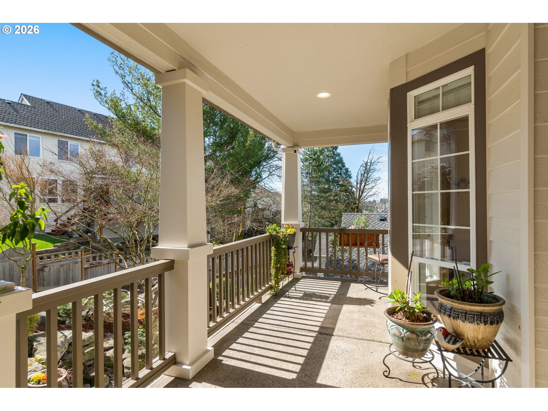 9625 Northwest Fleischner Street Portland, OR 97229 - Photo 4 of 39 a view of a balcony with chairs
