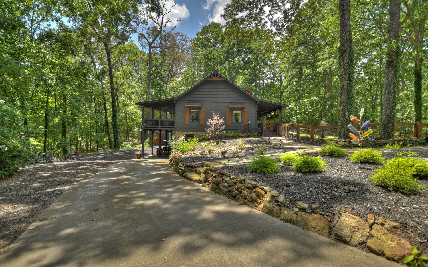 31 Redbird Trail Blue Ridge, GA 30513 - Photo 24 of 70 a view of a house with a yard and large tree