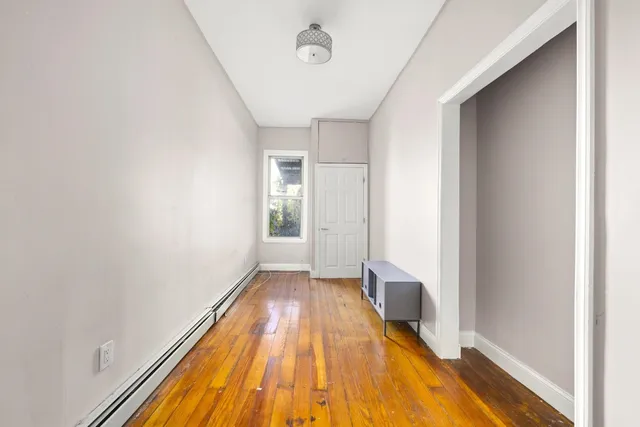 a view of wooden floor in a room