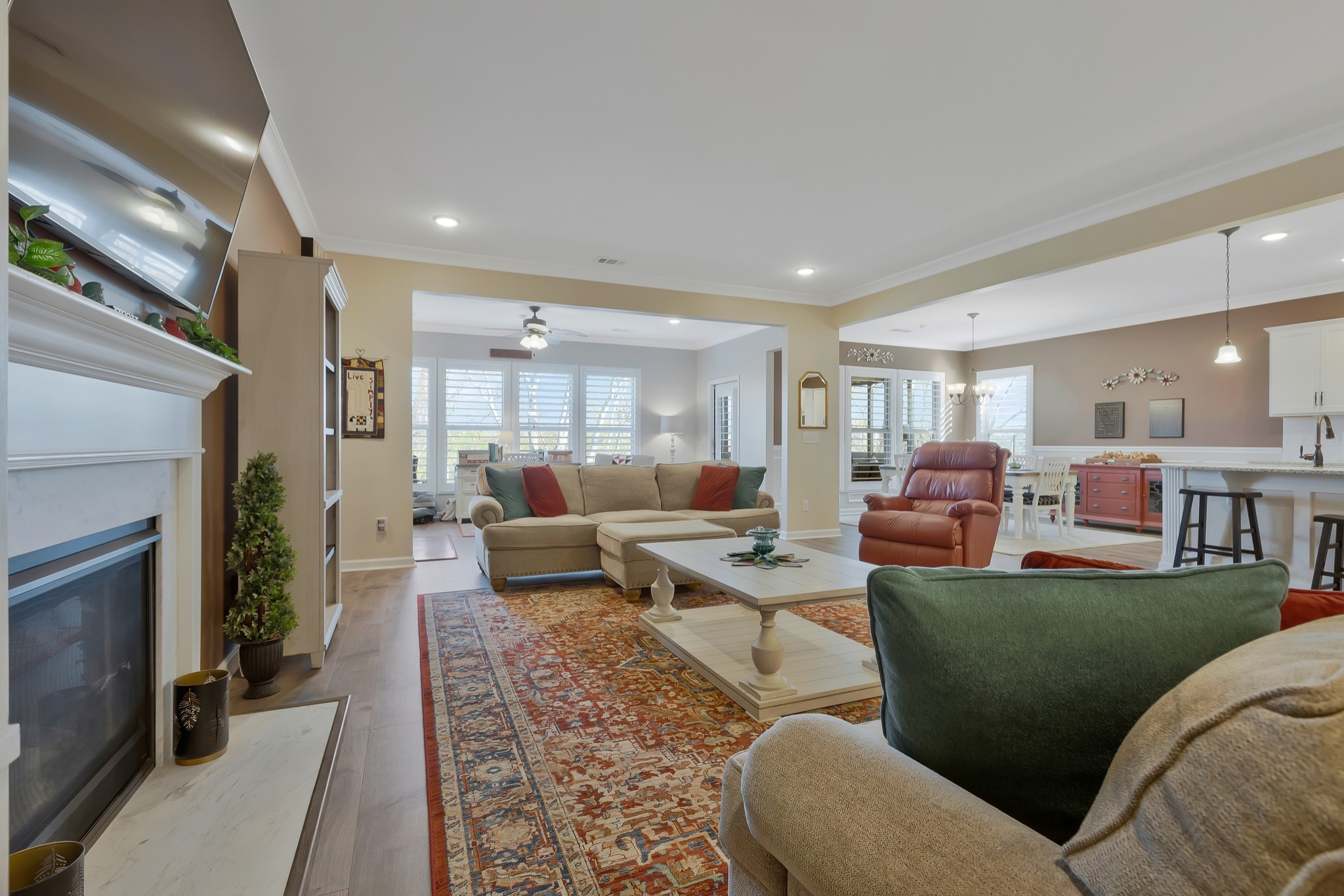 2132 Loudon Hill Spring Hill, TN 37174 - Photo 10 of 54 a living room with furniture and a fireplace