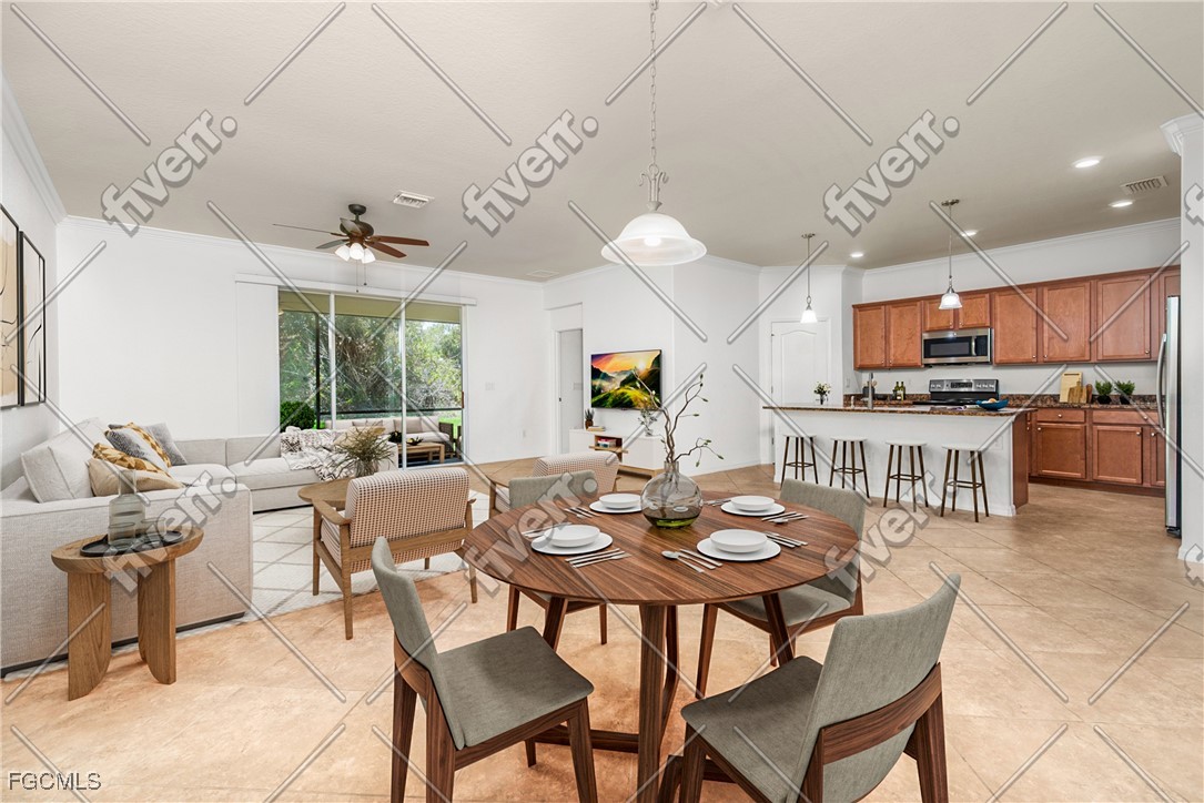 16471 Windsor Way Alva, FL 33920 - Photo 4 of 23 a view of a dining room with furniture