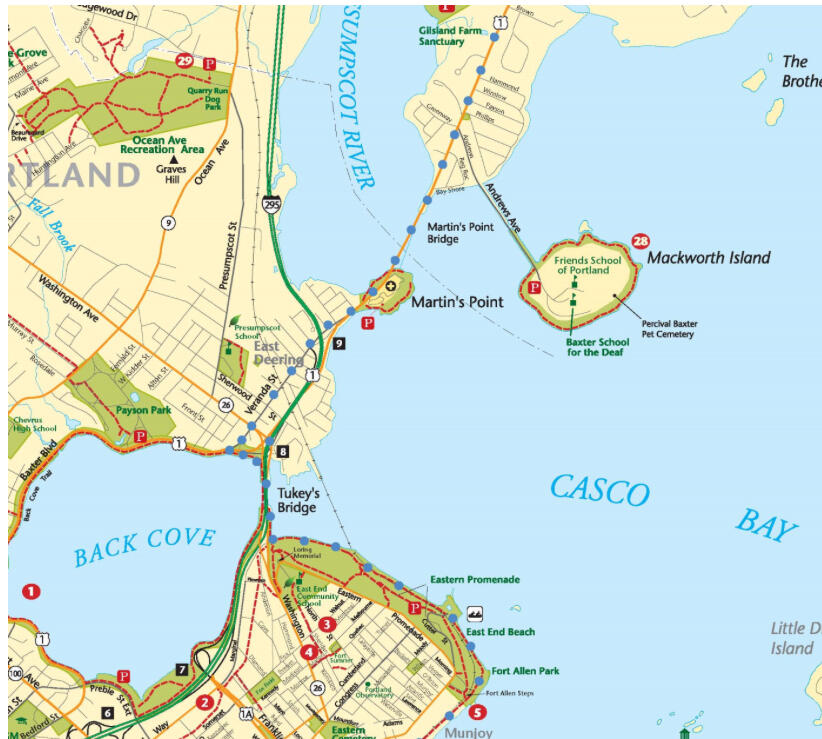 9-11 Bismark Street Portland, ME 04103 - Photo 1 of 17 Trail Map - East Deering