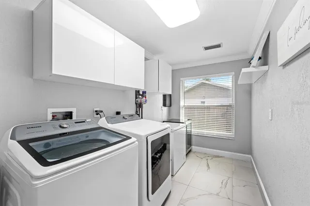 a view of a backyard of a house