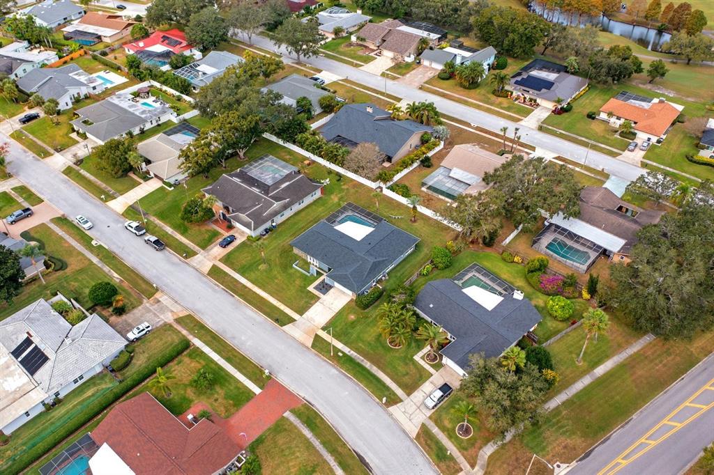 2850 Landover Drive Clearwater, FL 33761 - Photo 31 of 33 an aerial view of a residential apartment building with a yard