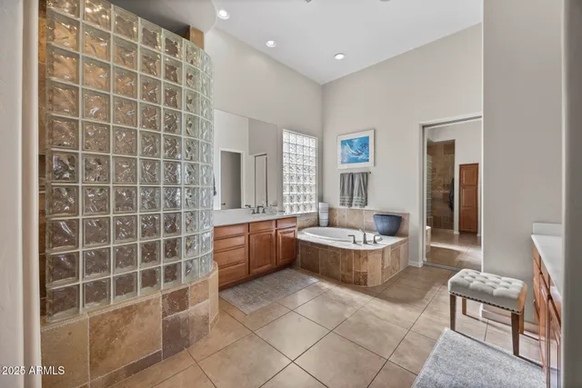 a living room with a furniture and a window