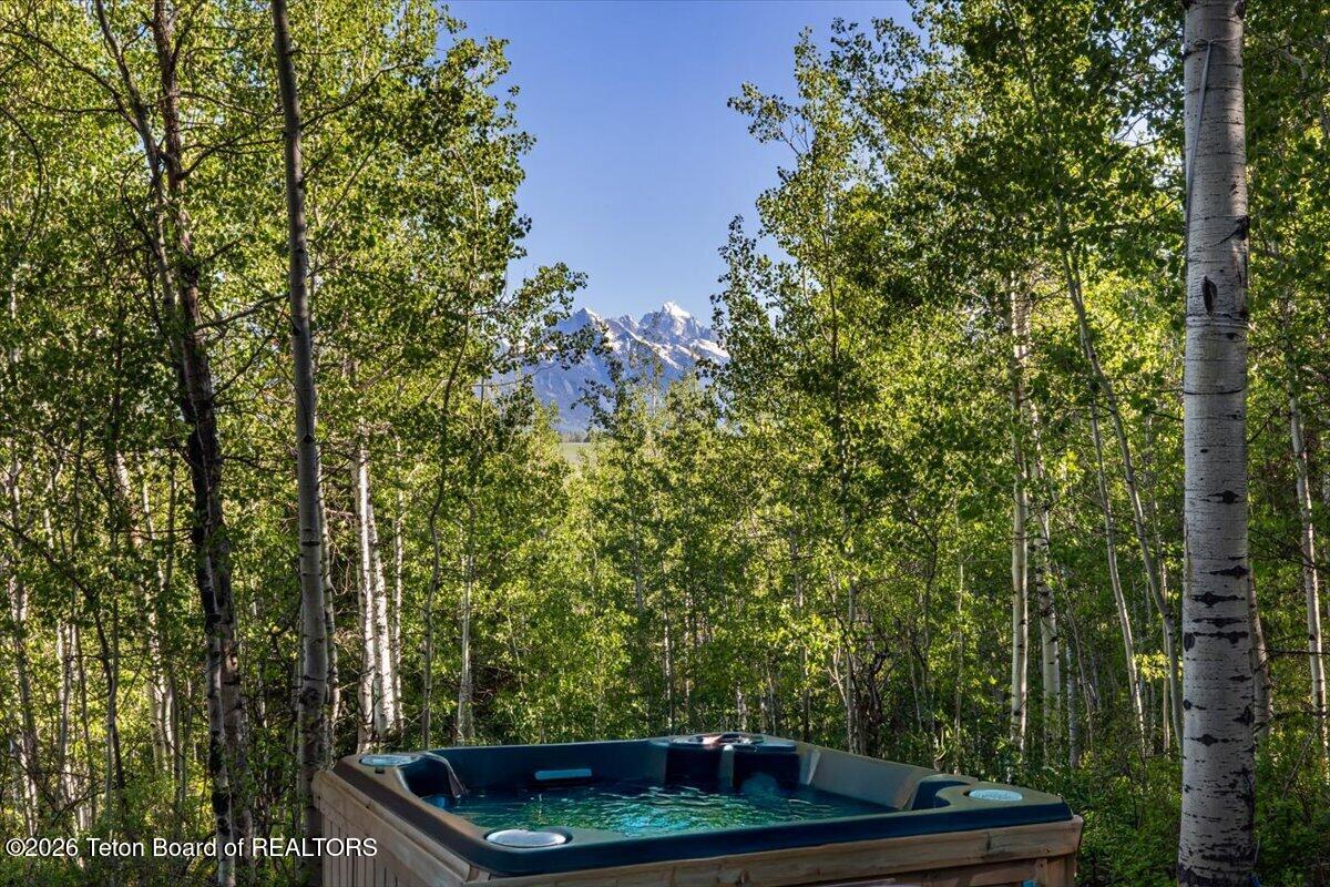 855 North Bar Y Road Jackson, WY 83001 - Photo 17 of 56 Teton Views from the Hot Tub