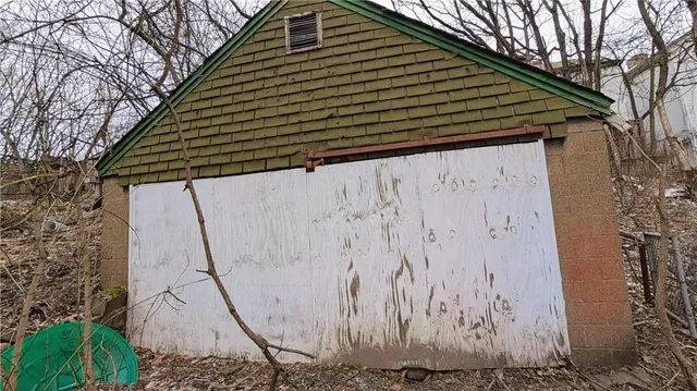 a backyard of a house