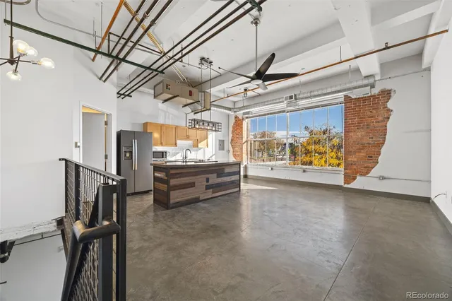 a view of garage with furniture