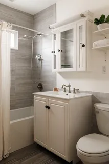 a front view of a building with large windows