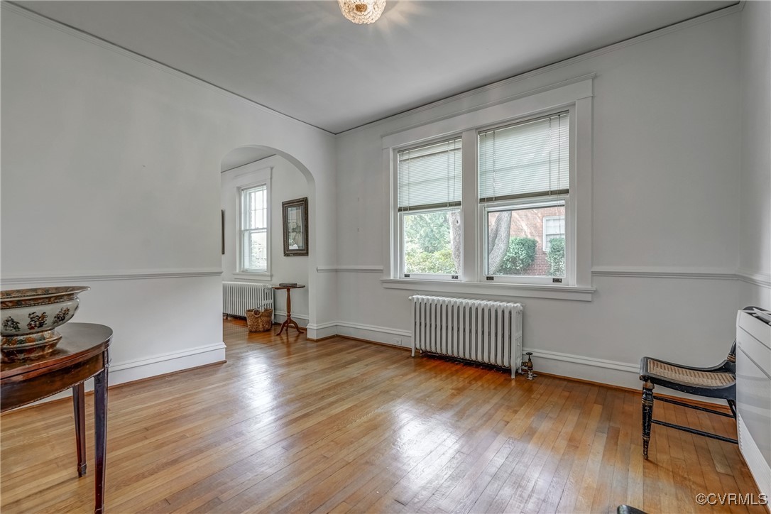 4101 Crestwood Road Richmond, VA 23227 - Photo 25 of 48 a view of empty room with wooden floor and fan