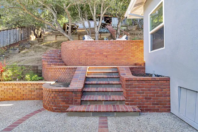 a view of outdoor seating