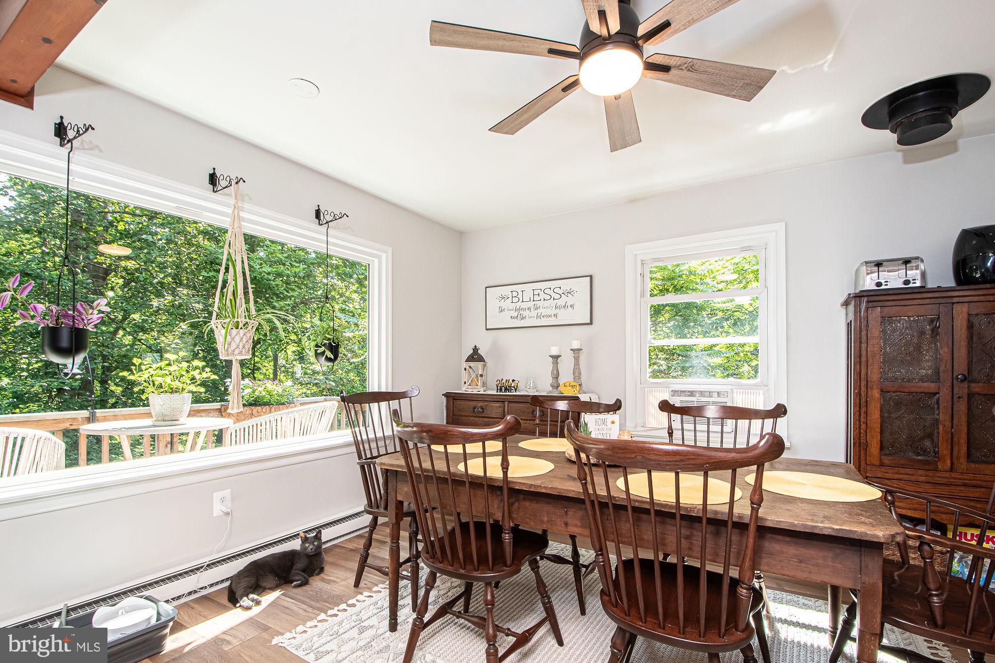 61 Mt Marshall Road Washington, VA 22747 - Photo 20 of 54 a view of a dining room with furniture window and outside view