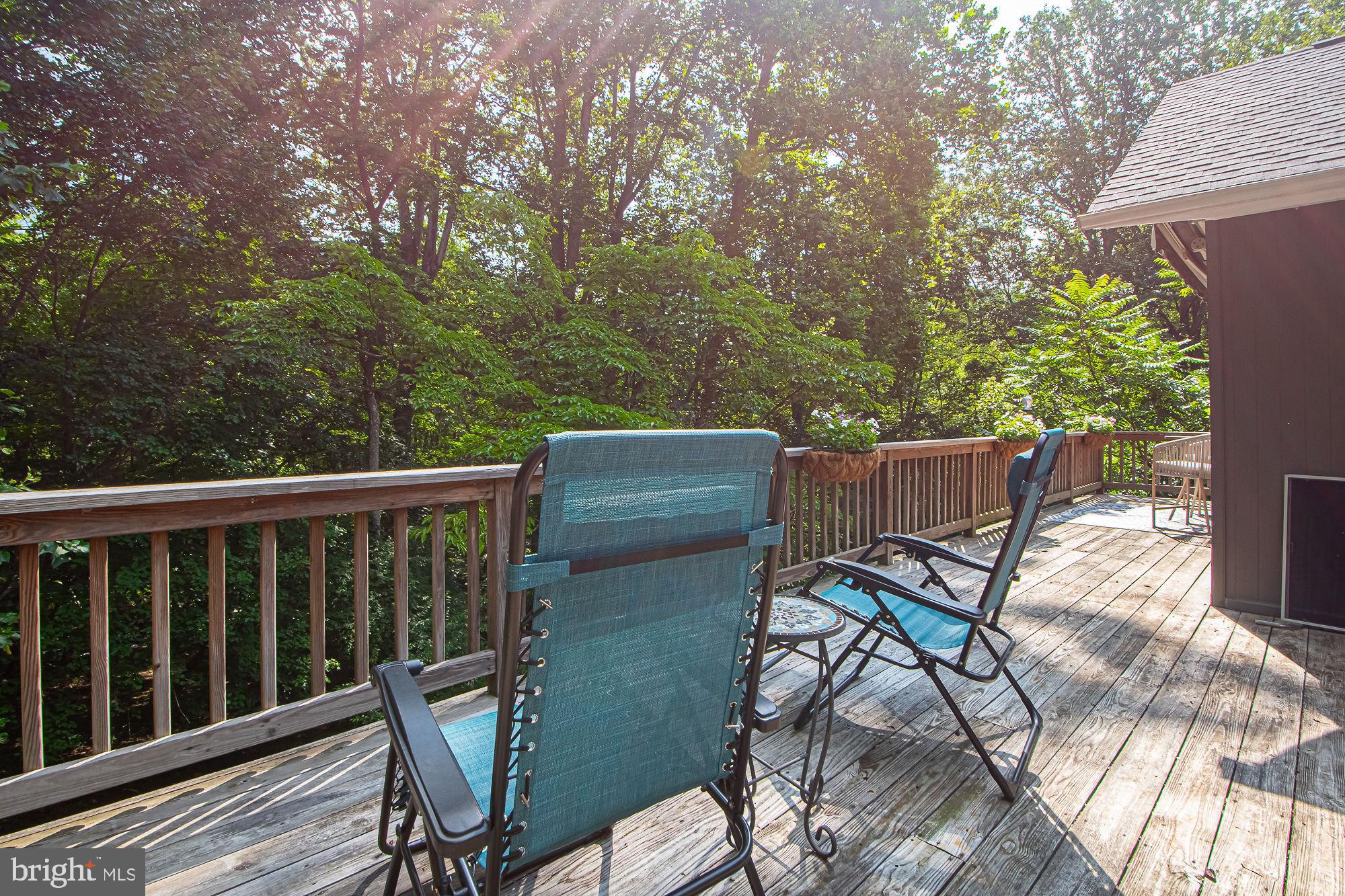 61 Mt Marshall Road Washington, VA 22747 - Photo 46 of 54 a view of a chairs and table in the balcony
