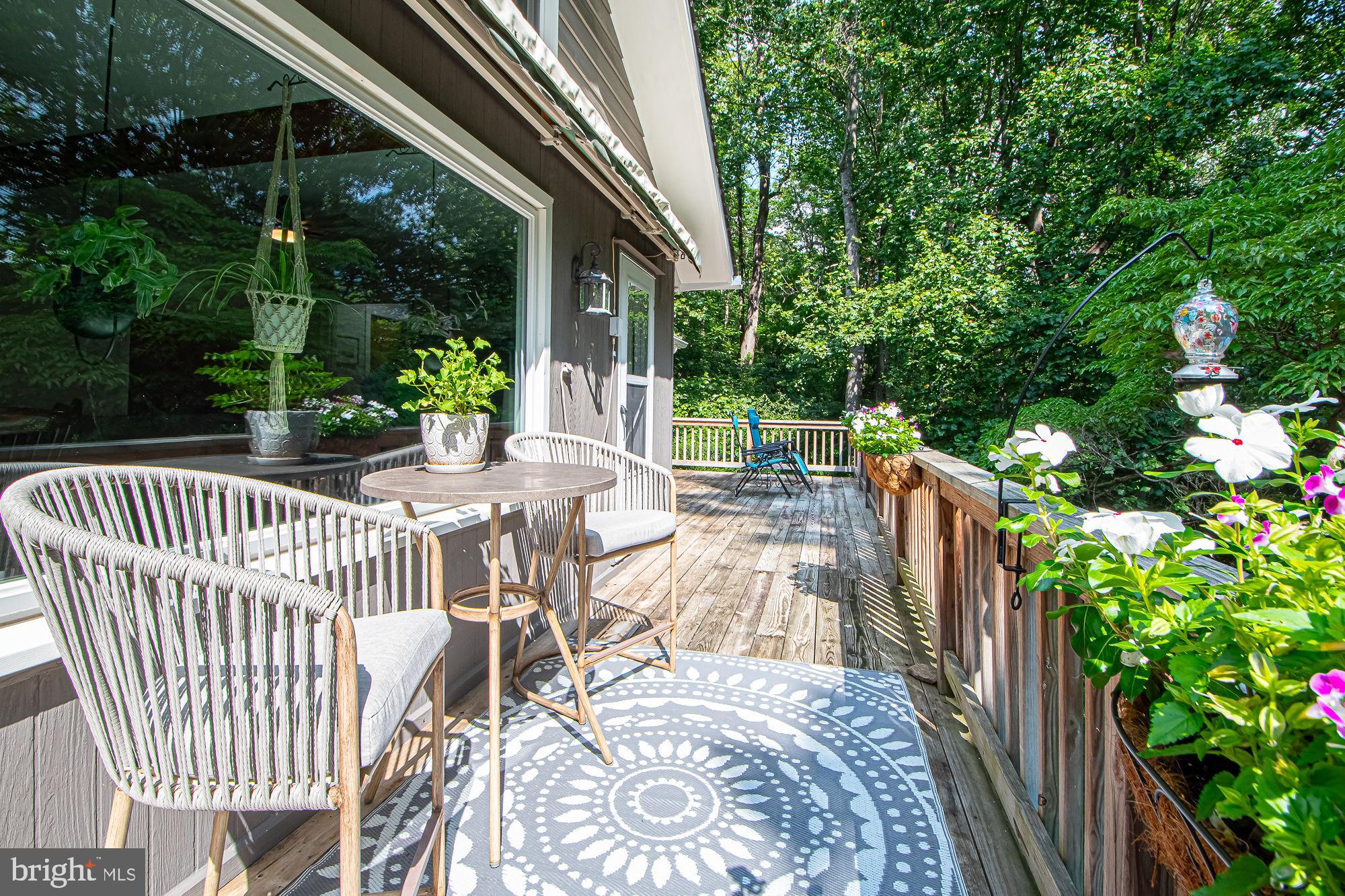 61 Mt Marshall Road Washington, VA 22747 - Photo 47 of 54 a view of a patio with a table and chairs